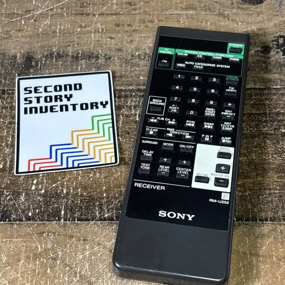 Authentic Sony RM-U252 CD / Tape Deck Player Receiver Remote Control